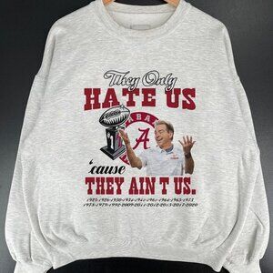 Alabama Crimson Tide They Only Hate Us Retro Sweatshirt